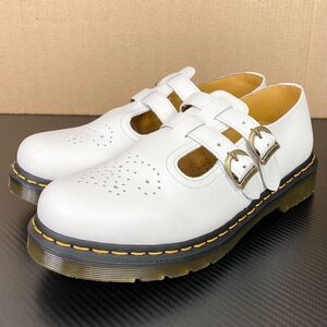 Dr. Marten’s 8065 Maryjane White Smooth Leather Double Strap Shoes Size 10